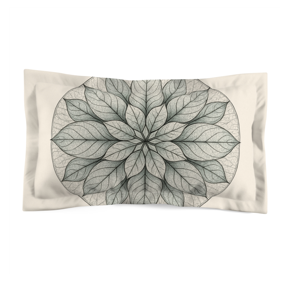 Leaf Skeleton Mandala unique shape pillows