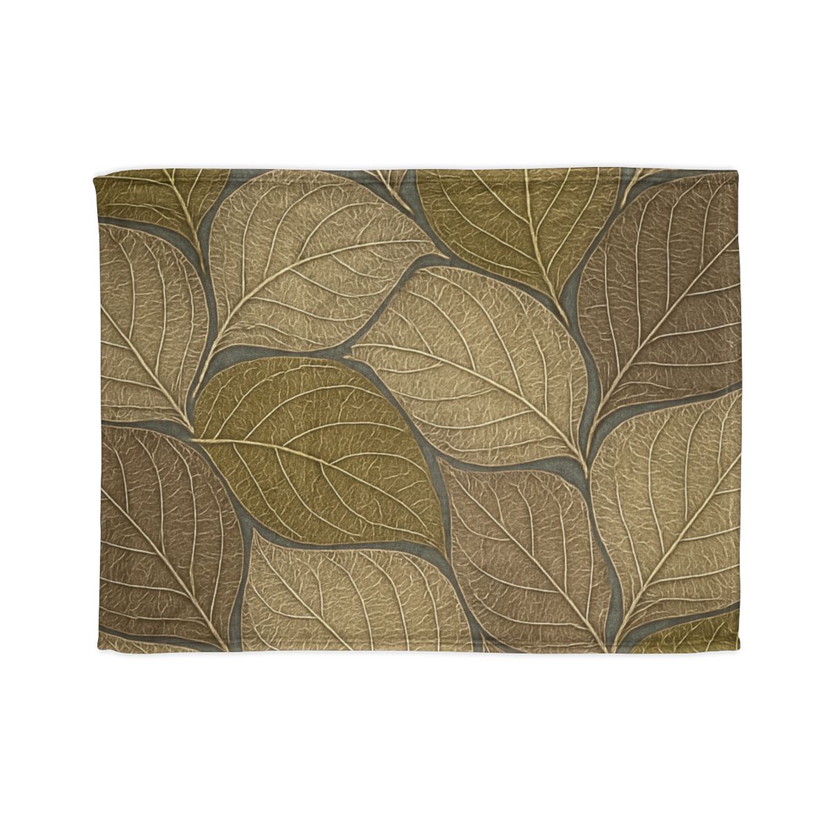 Leaf Skeleton Mosaic soft fleece blankets