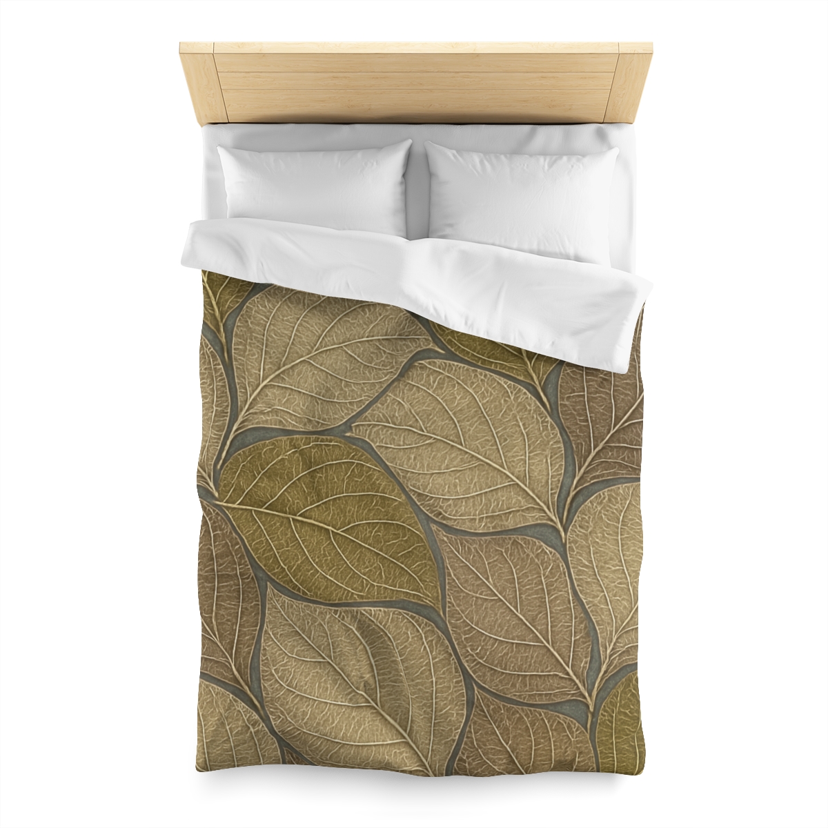 Leaf Skeleton Mosaic designer printed duvets