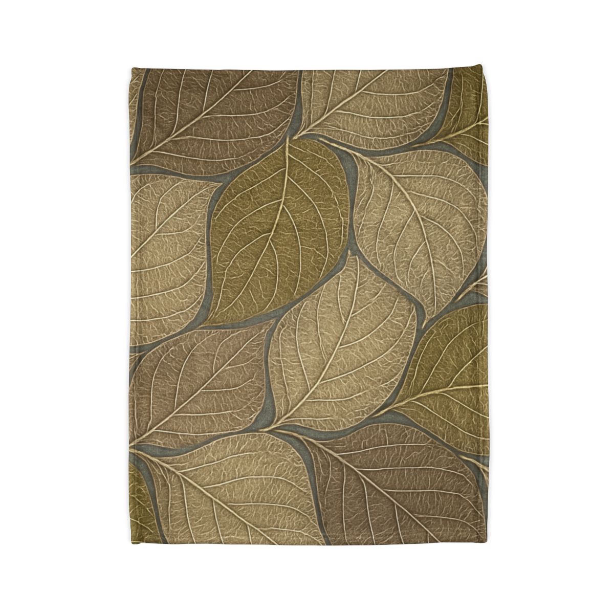 Leaf Skeleton Mosaic soft fleece blankets