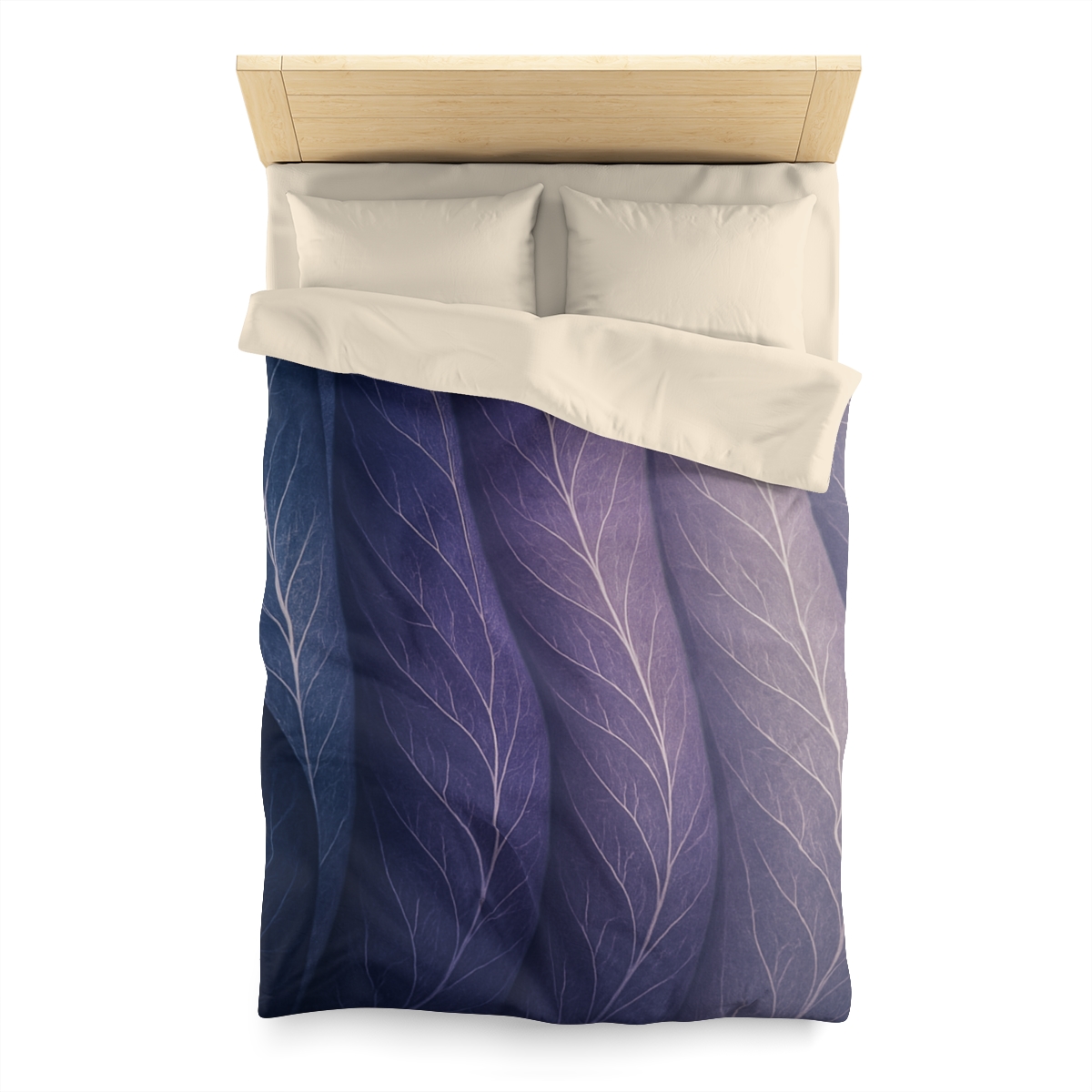 Leaf Vein Aurora Drapery custom duvets