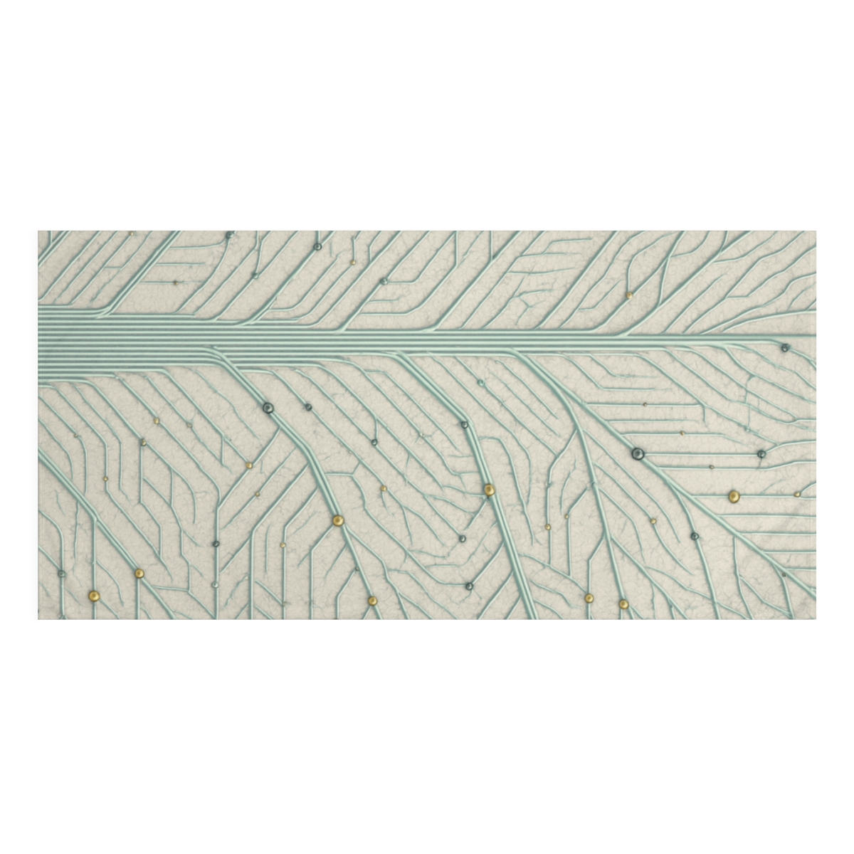 Leaf Vein Circuit designer printed towels