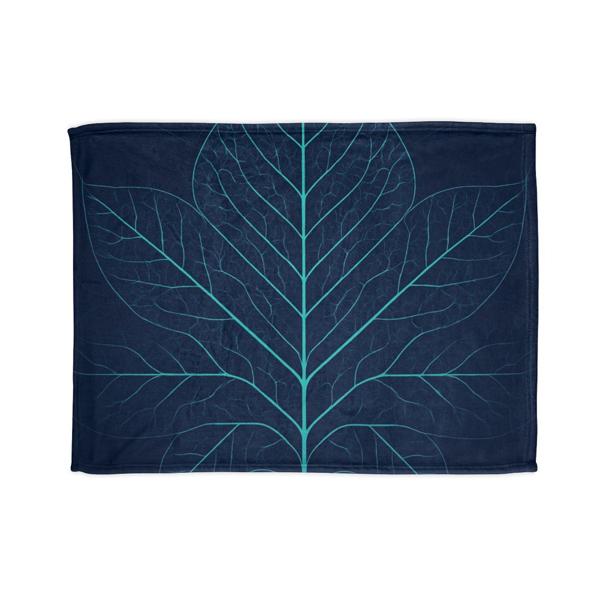 Leaf Vein Circuit Filigree designer printed blankets