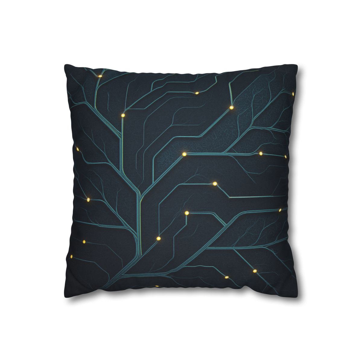 Leaf Vein Circuit Filigree soft cotton pillow cases