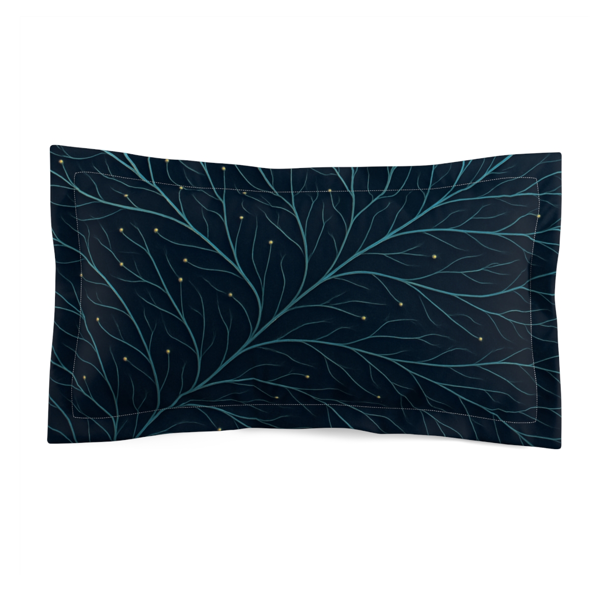 Leaf Vein Circuit Filigree designer printed pillows