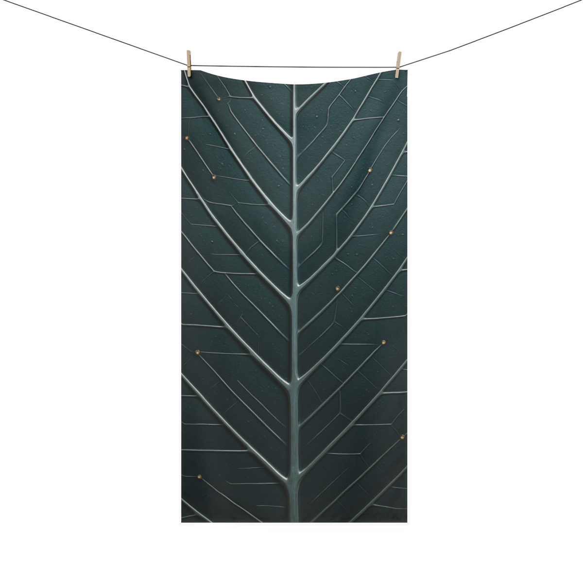 Leaf Vein Circuit Lattice decorative home towels