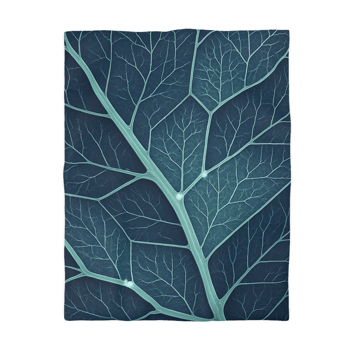 Leaf Vein Circuit Map designer printed duvets