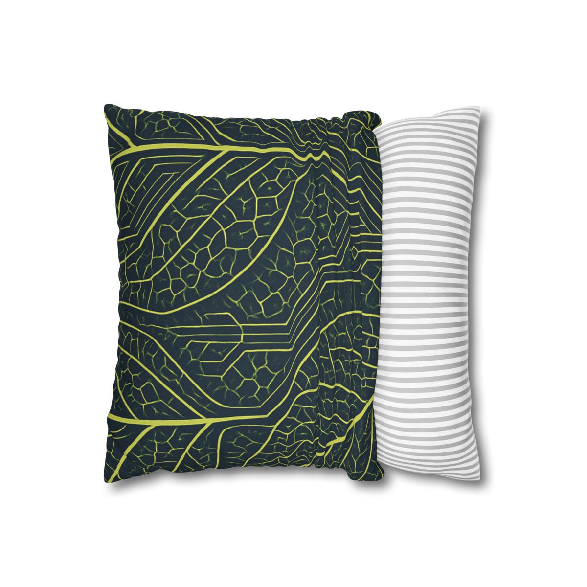 Leaf Vein Circuit Mosaic soft cotton pillow cases