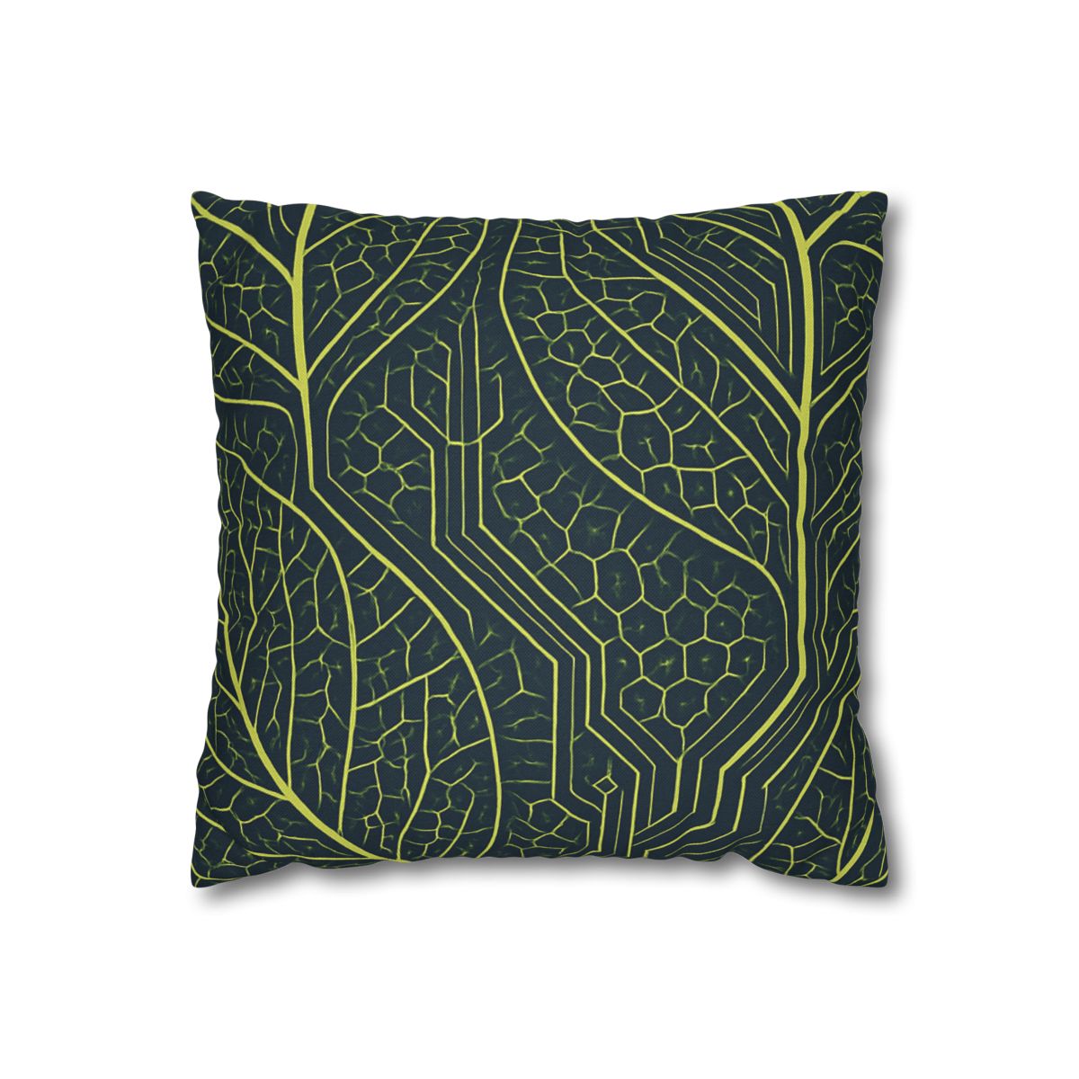 Leaf Vein Circuit Mosaic soft cotton pillow cases