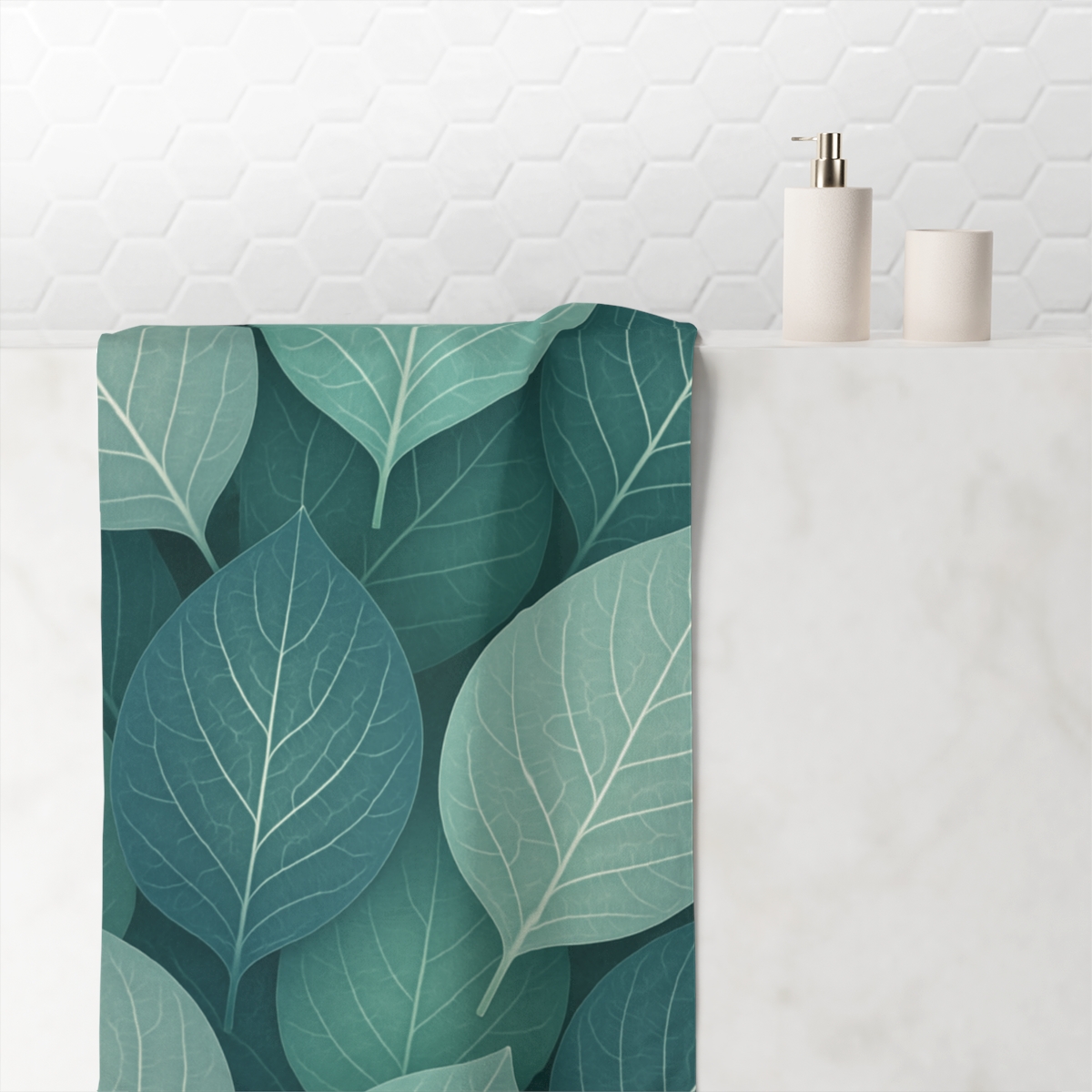 Leaf Vein Circuitry custom towels