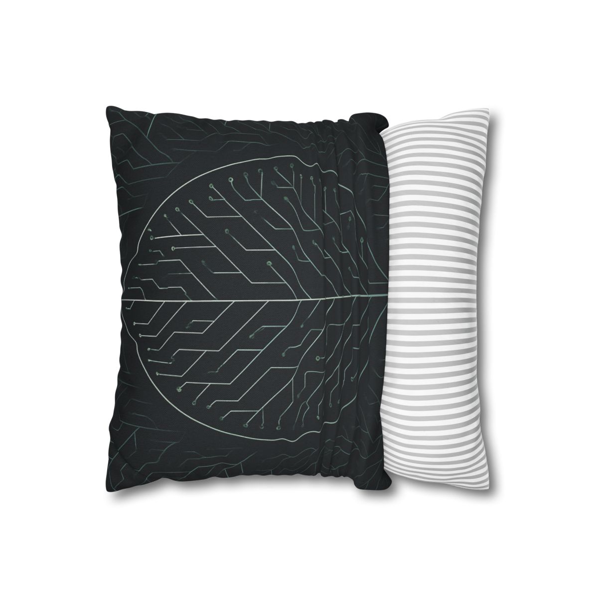 Leaf Vein Circuitry custom pillow cases