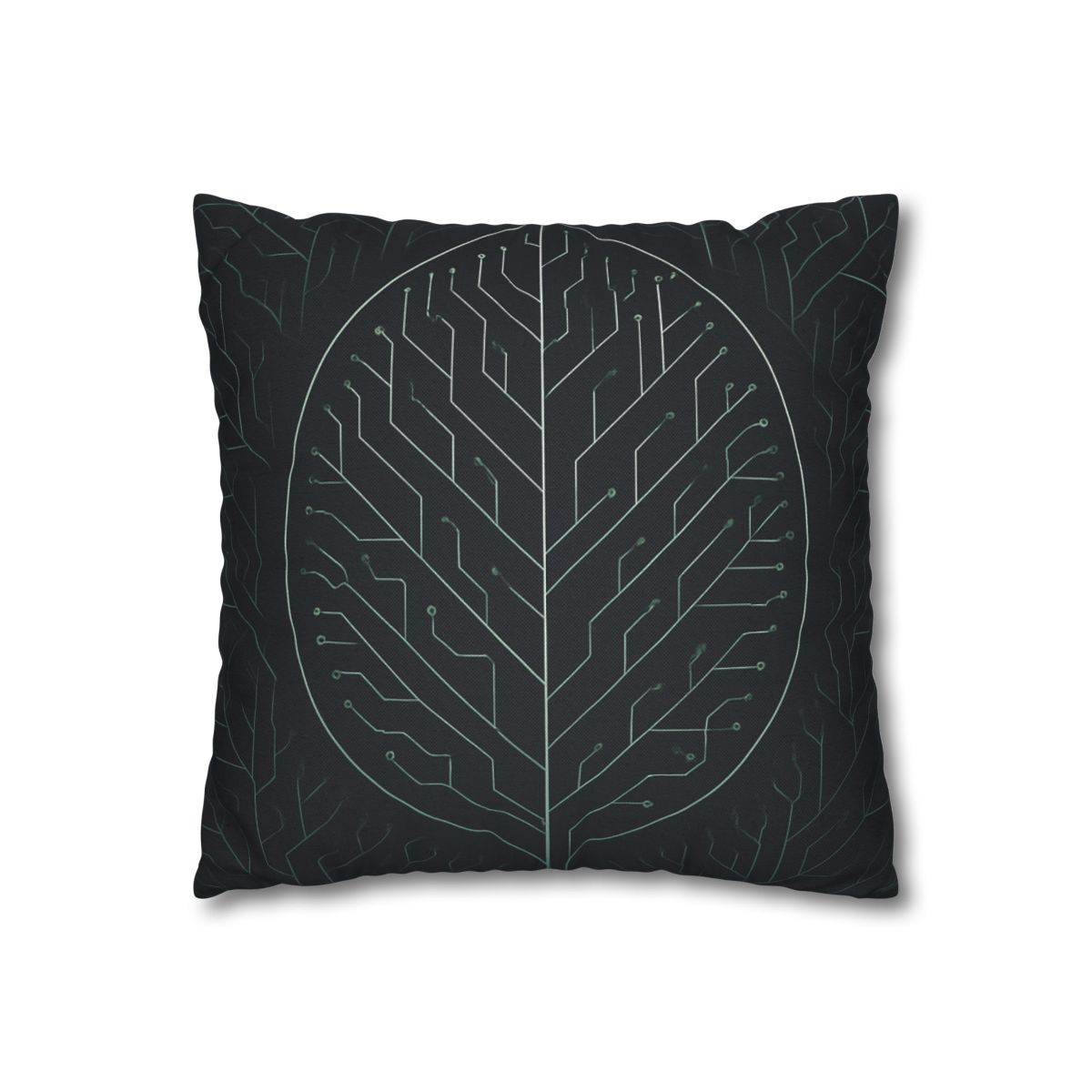 Leaf Vein Circuitry custom pillow cases