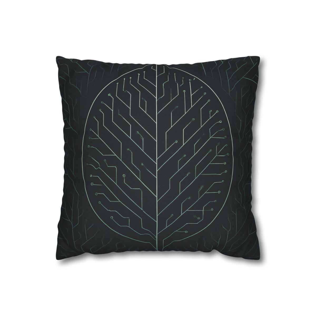 Leaf Vein Circuitry custom pillow cases