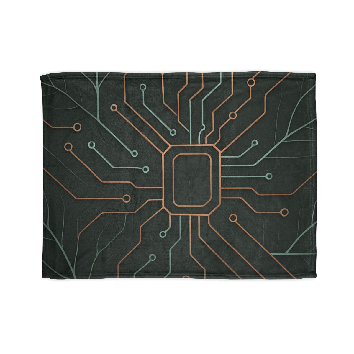 Leaf Vein Circuitry designer printed blankets