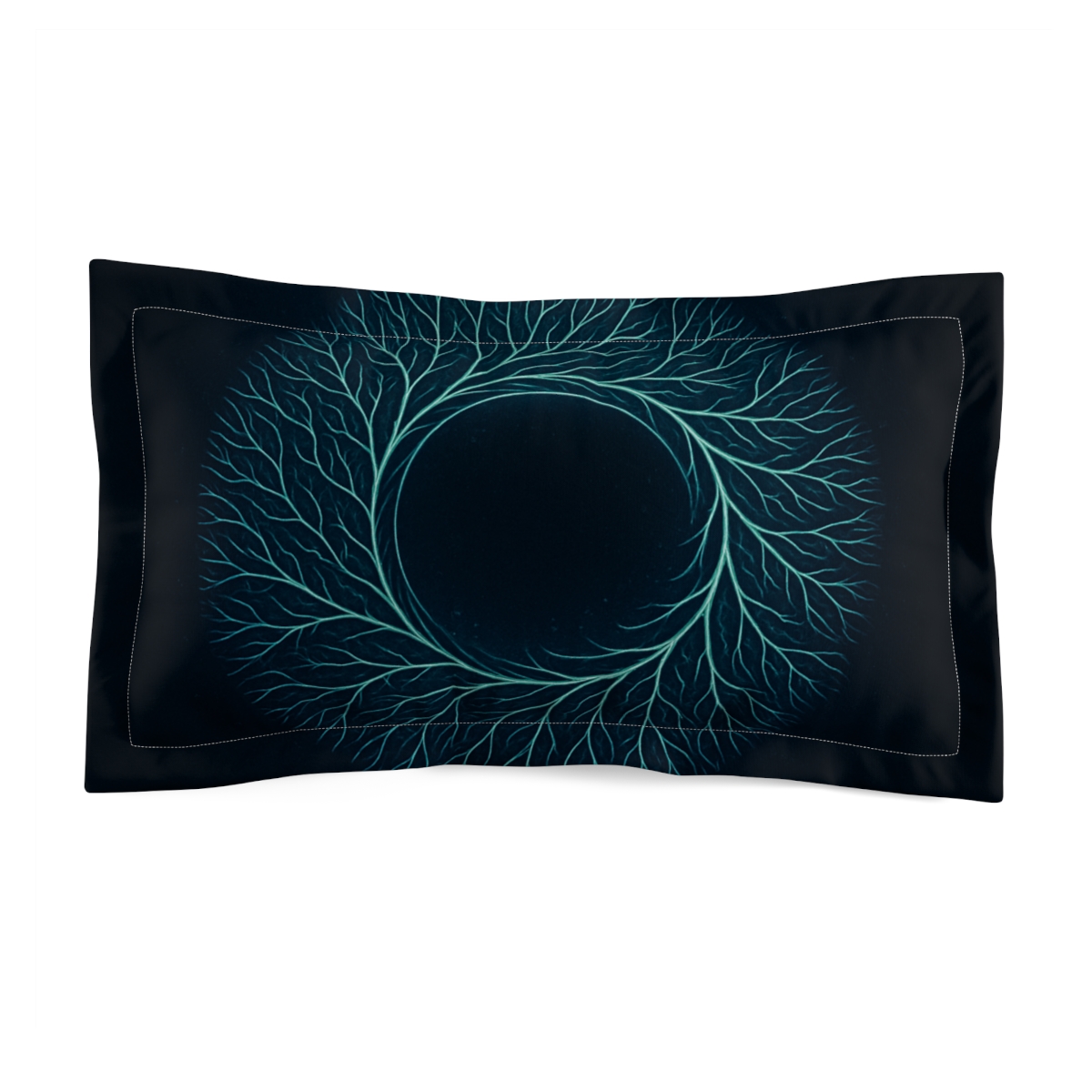 Leaf Vein Circuitry Halo unique shape pillows