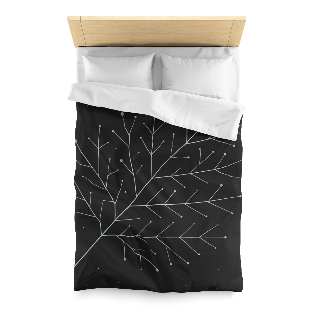 Leaf Vein Constellation Map unique patterned duvets
