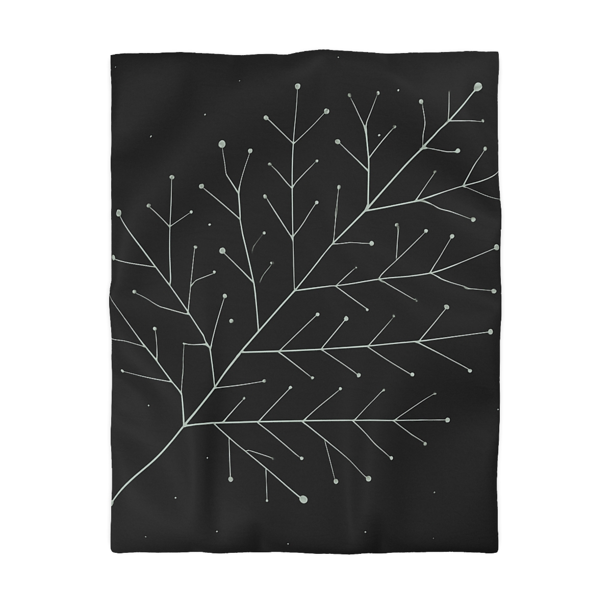 Leaf Vein Constellation Map unique patterned duvets