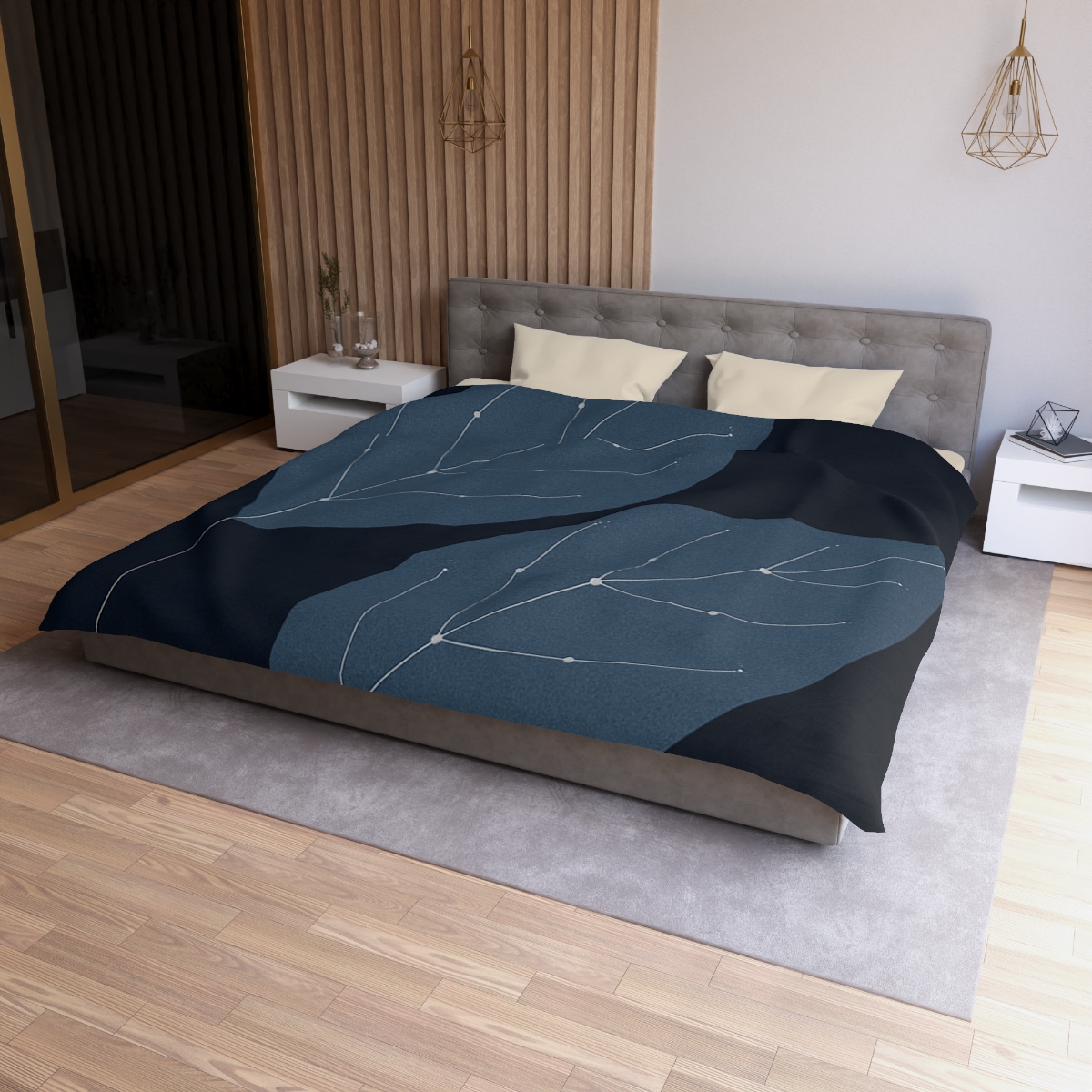 Leaf Vein Constellation Map warm winter duvets