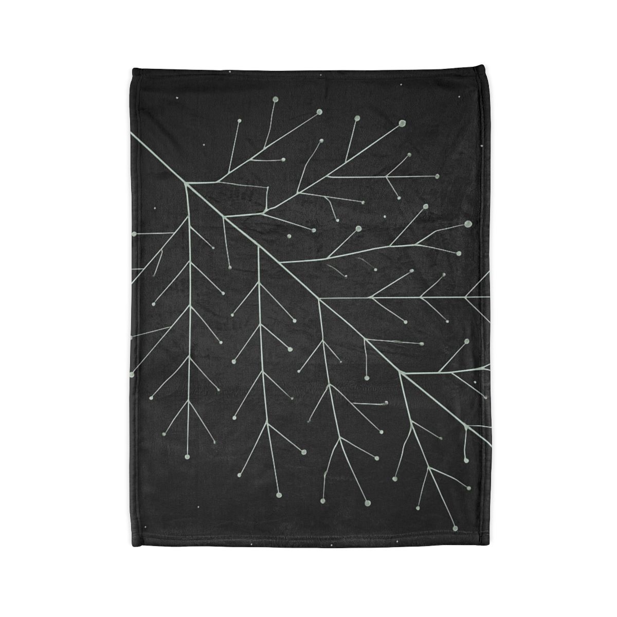 Leaf Vein Constellation Map soft fleece blankets