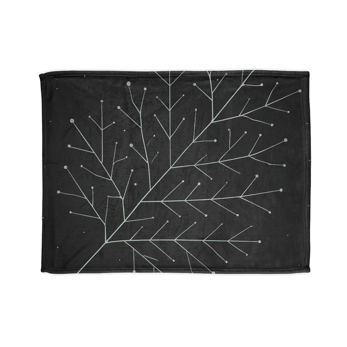 Leaf Vein Constellation Map soft fleece blankets