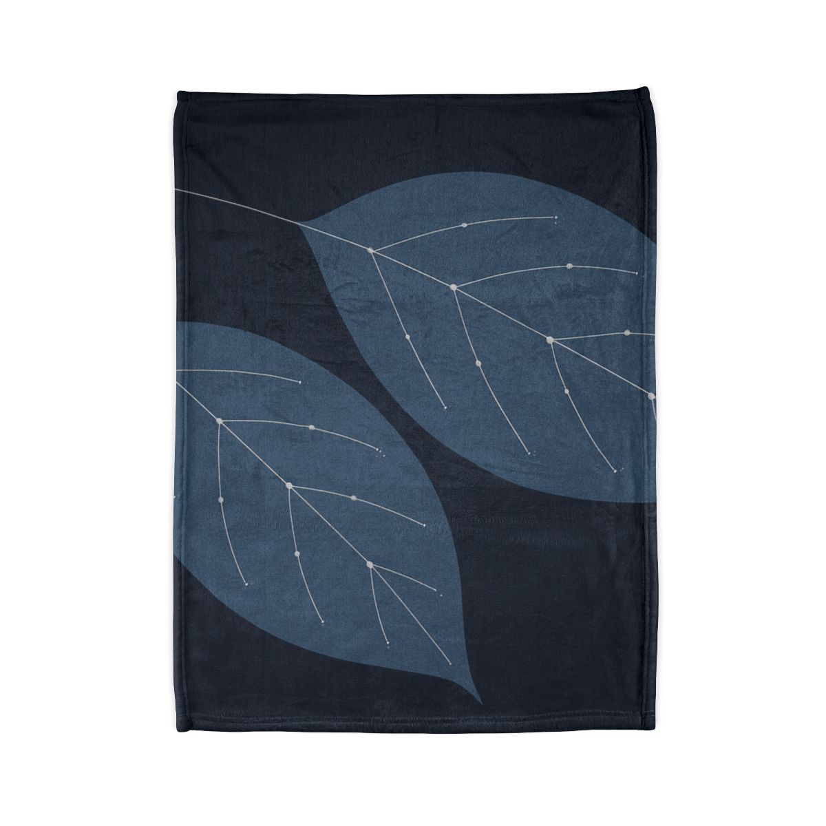 Leaf Vein Constellation Map personalized cozy blankets