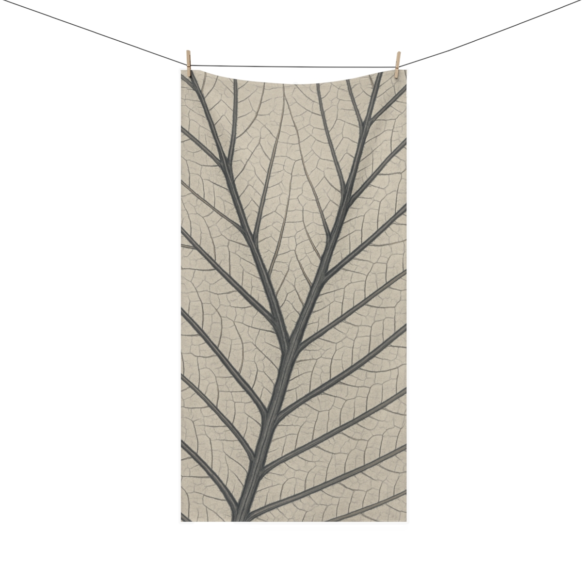 Leaf Vein Lacework Design custom towels