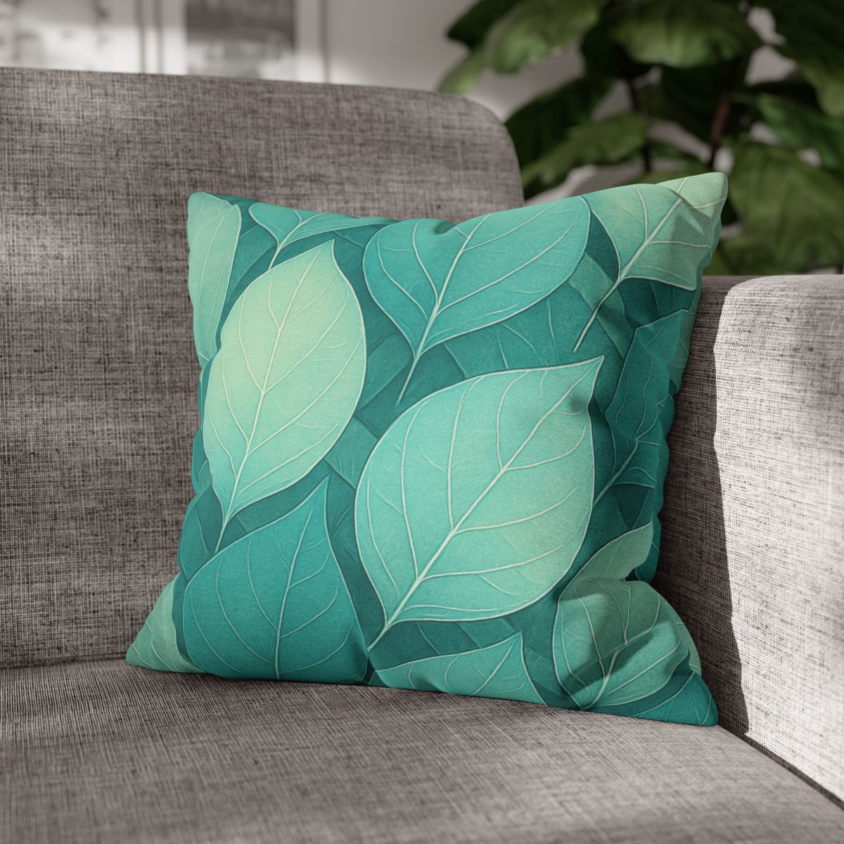 Leaf Vein Prism Weave stylish decorative pillowcases