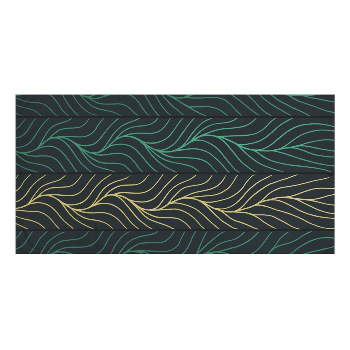 Leaf Vein Ripple Panels trendy hand towels