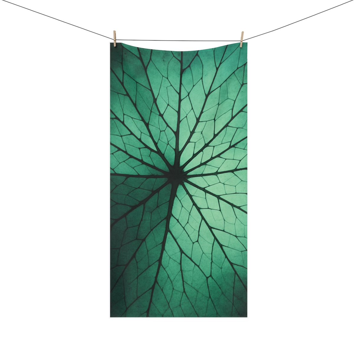 Leaf Vein Starburst Map unique gift towels