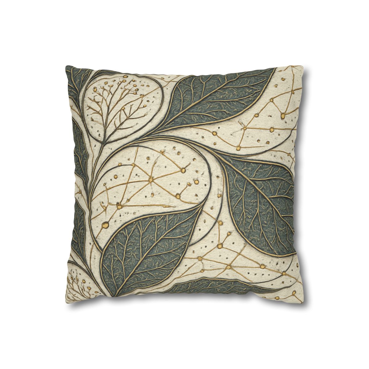 Leaf Vein Starchart Filigree designer print pillow cases