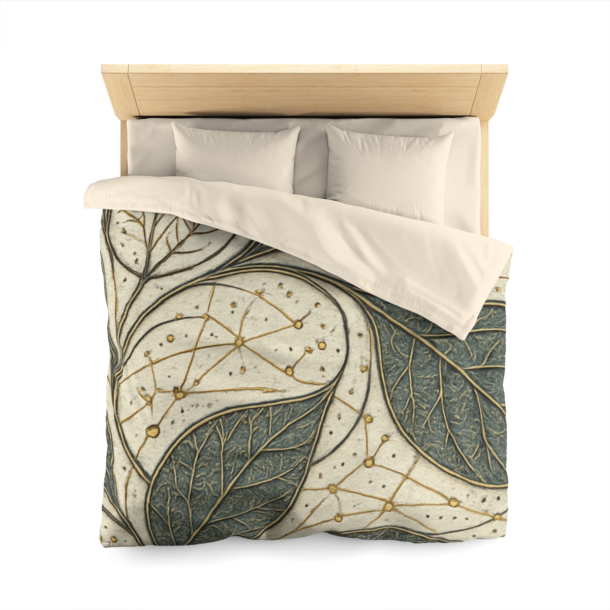 Leaf Vein Starchart Filigree personalized bedding duvets
