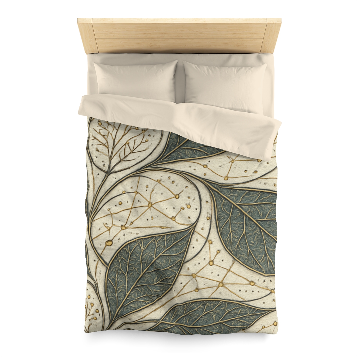 Leaf Vein Starchart Filigree personalized bedding duvets