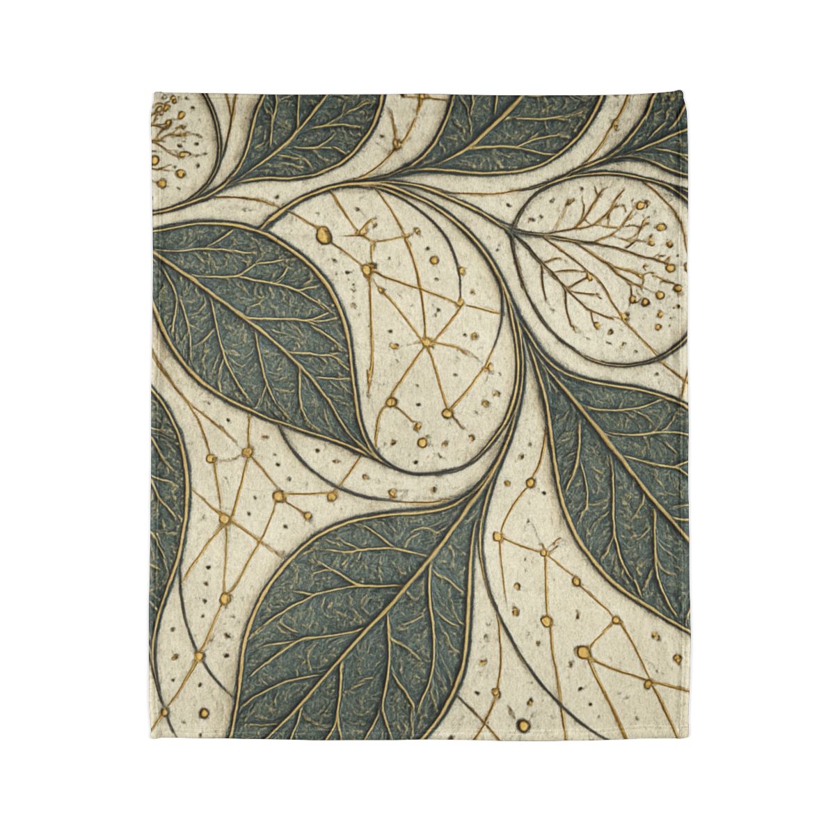 Leaf Vein Starchart Filigree stylish throw blankets