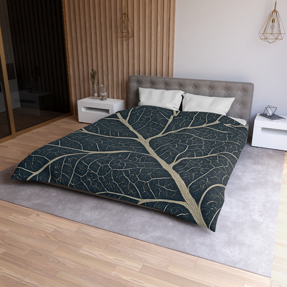 Leaf Vein Starchart Lattice duvets for gifts