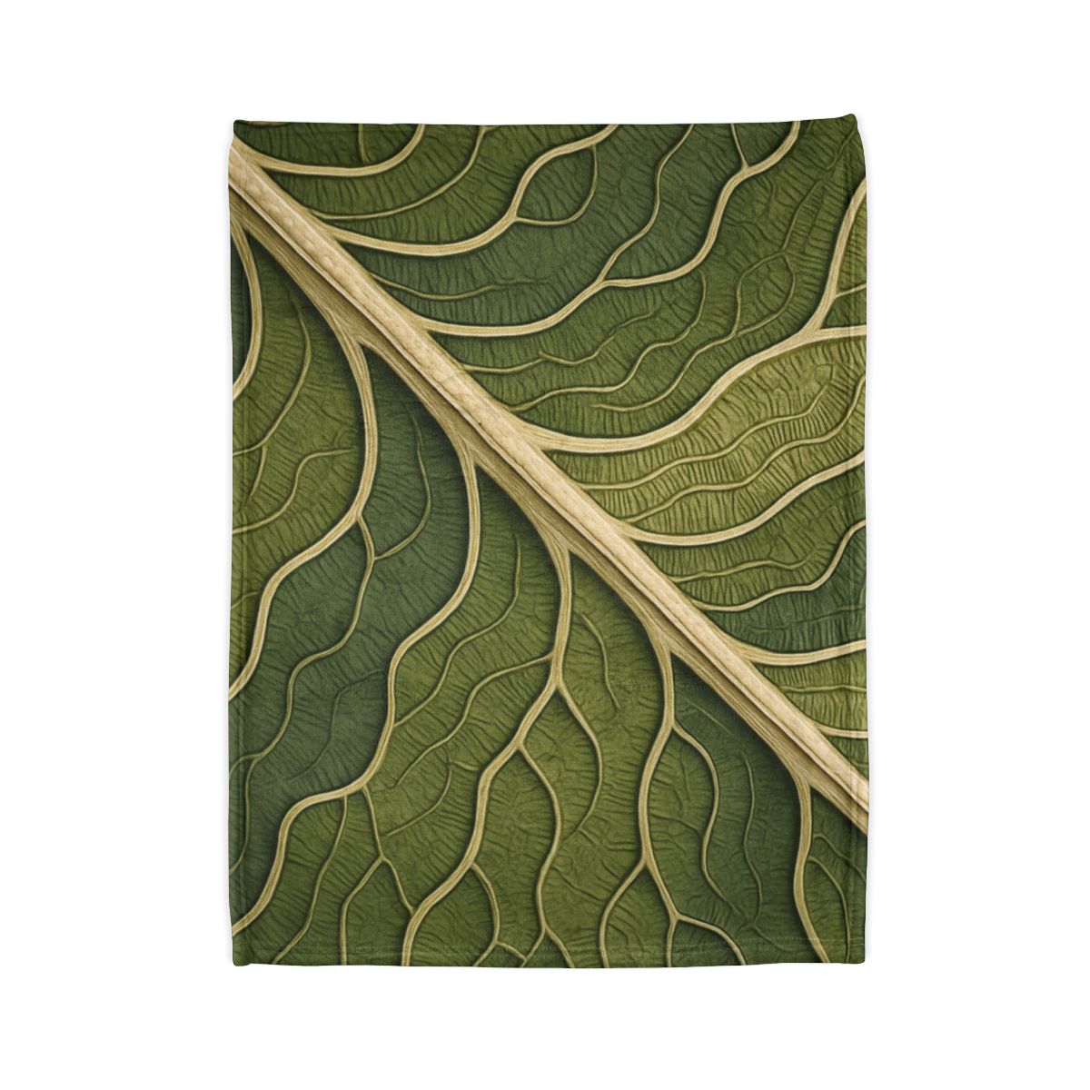 Leaf Vein Topography custom blankets