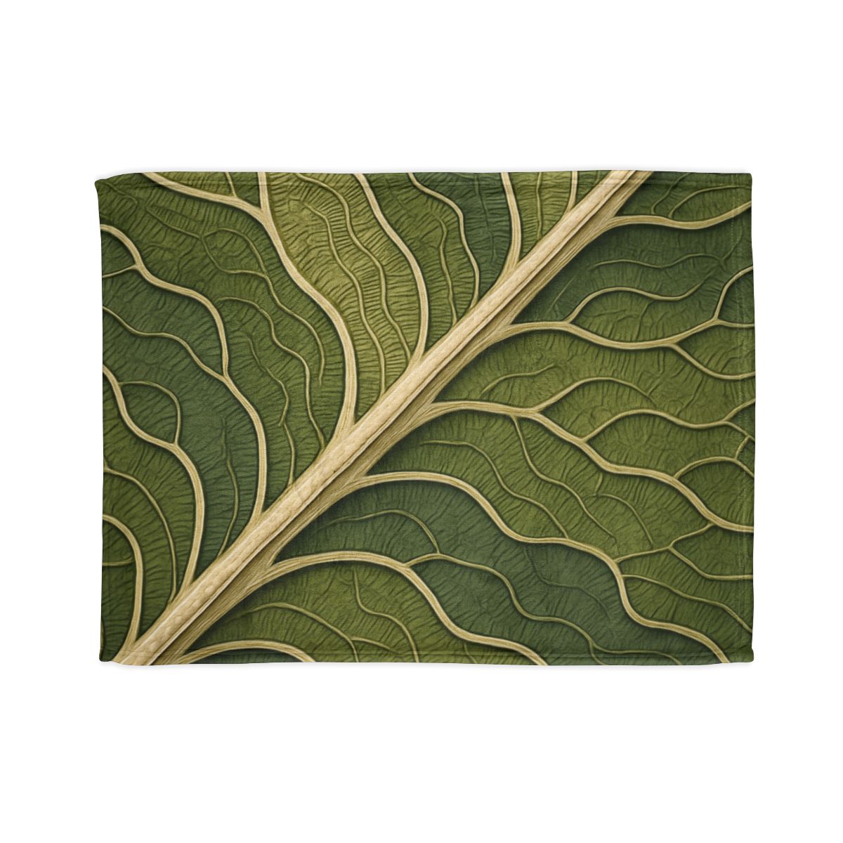 Leaf Vein Topography custom blankets