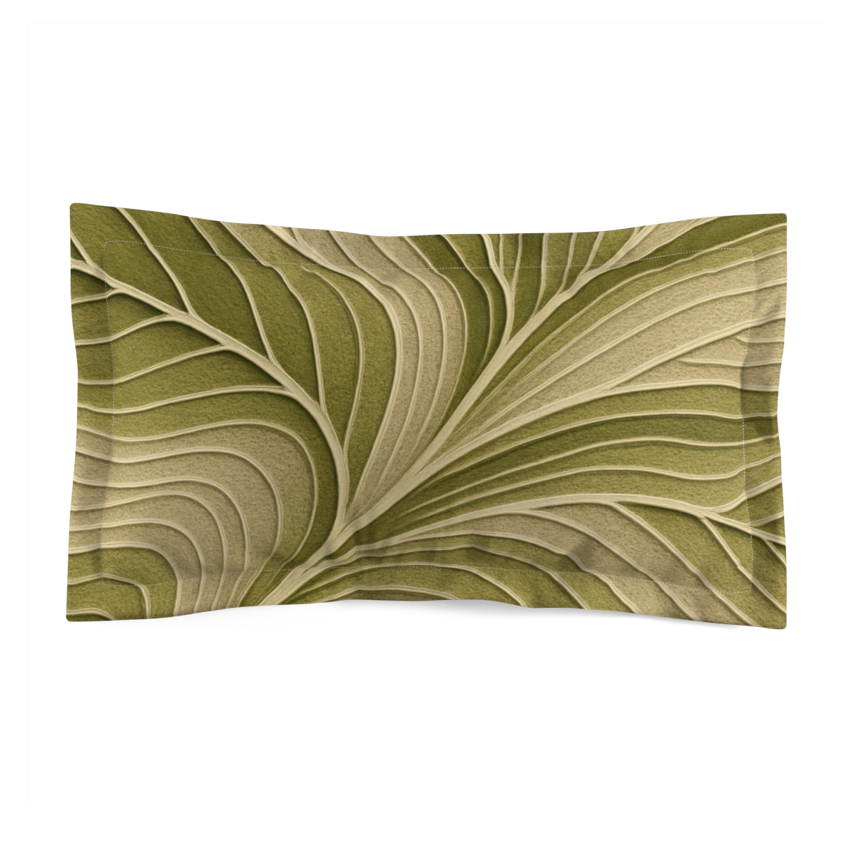 Leaf Vein Topography designer printed pillows