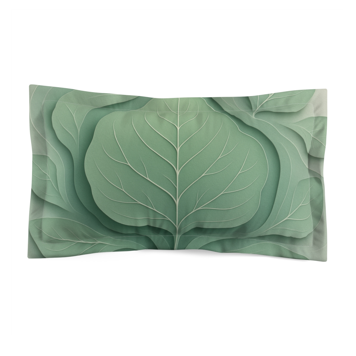Leaf Vein Topography Layers designer printed pillows