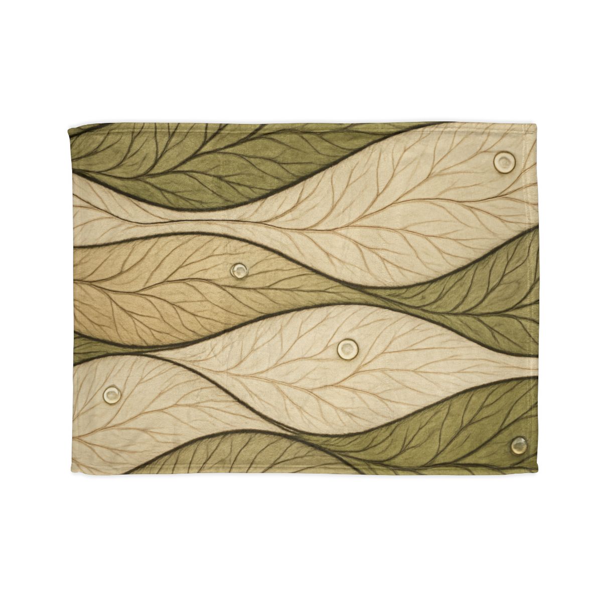 Leaf Vein Topography Waves trendy patterned blankets