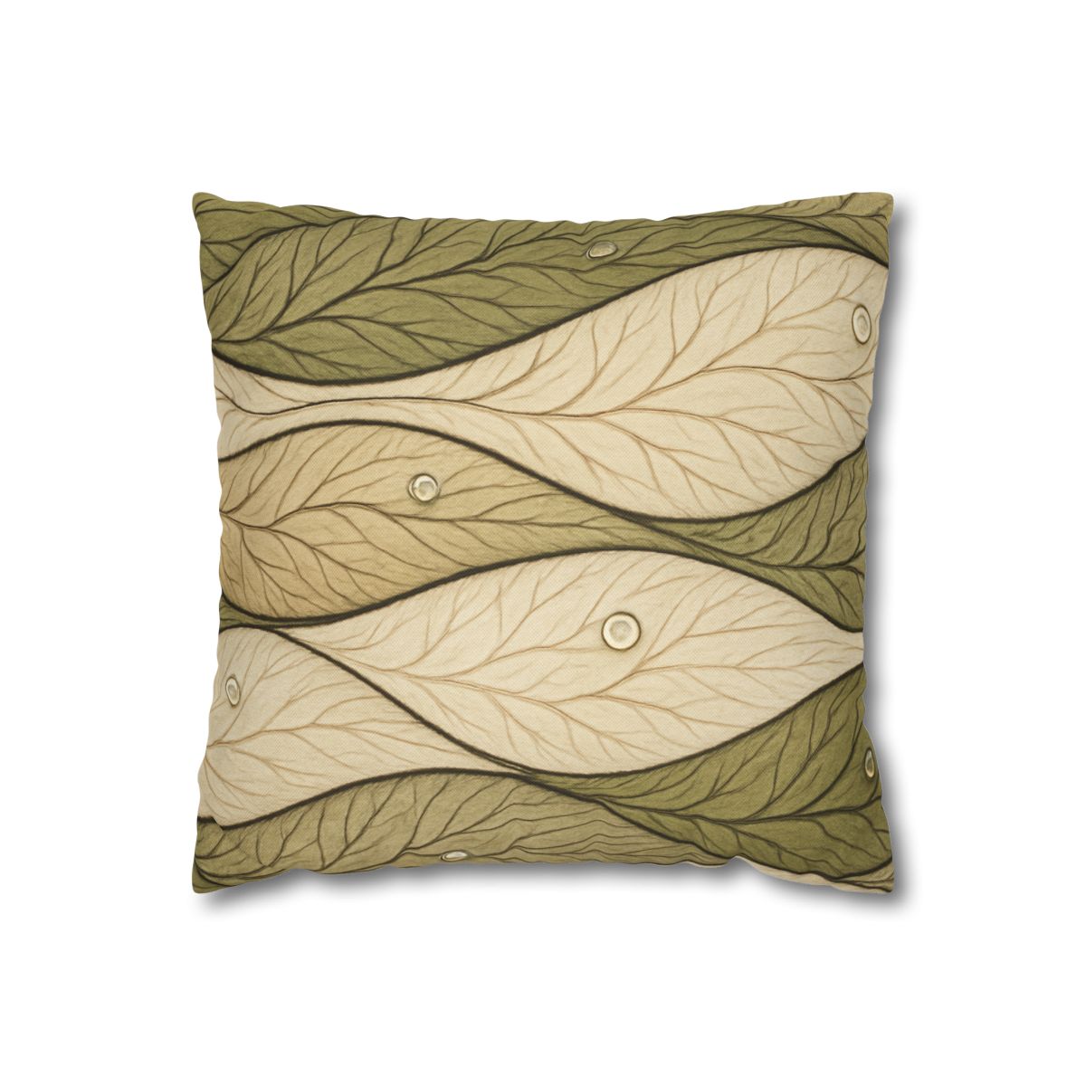 Leaf Vein Topography Waves unique gift pillow cases