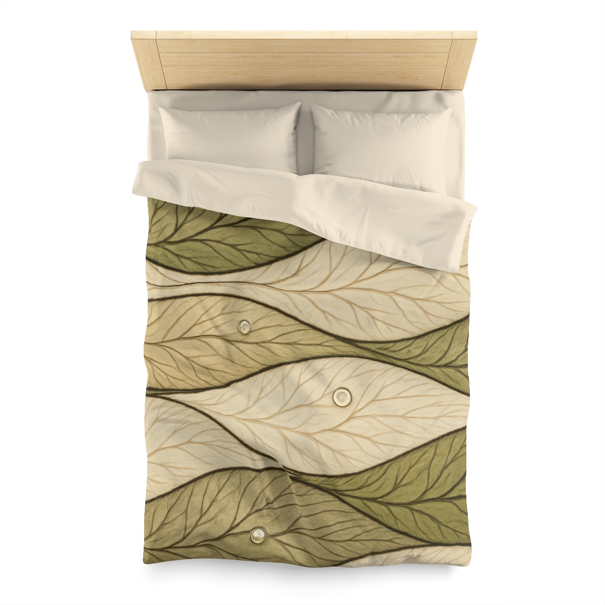 Leaf Vein Topography Waves trendy bedroom duvets