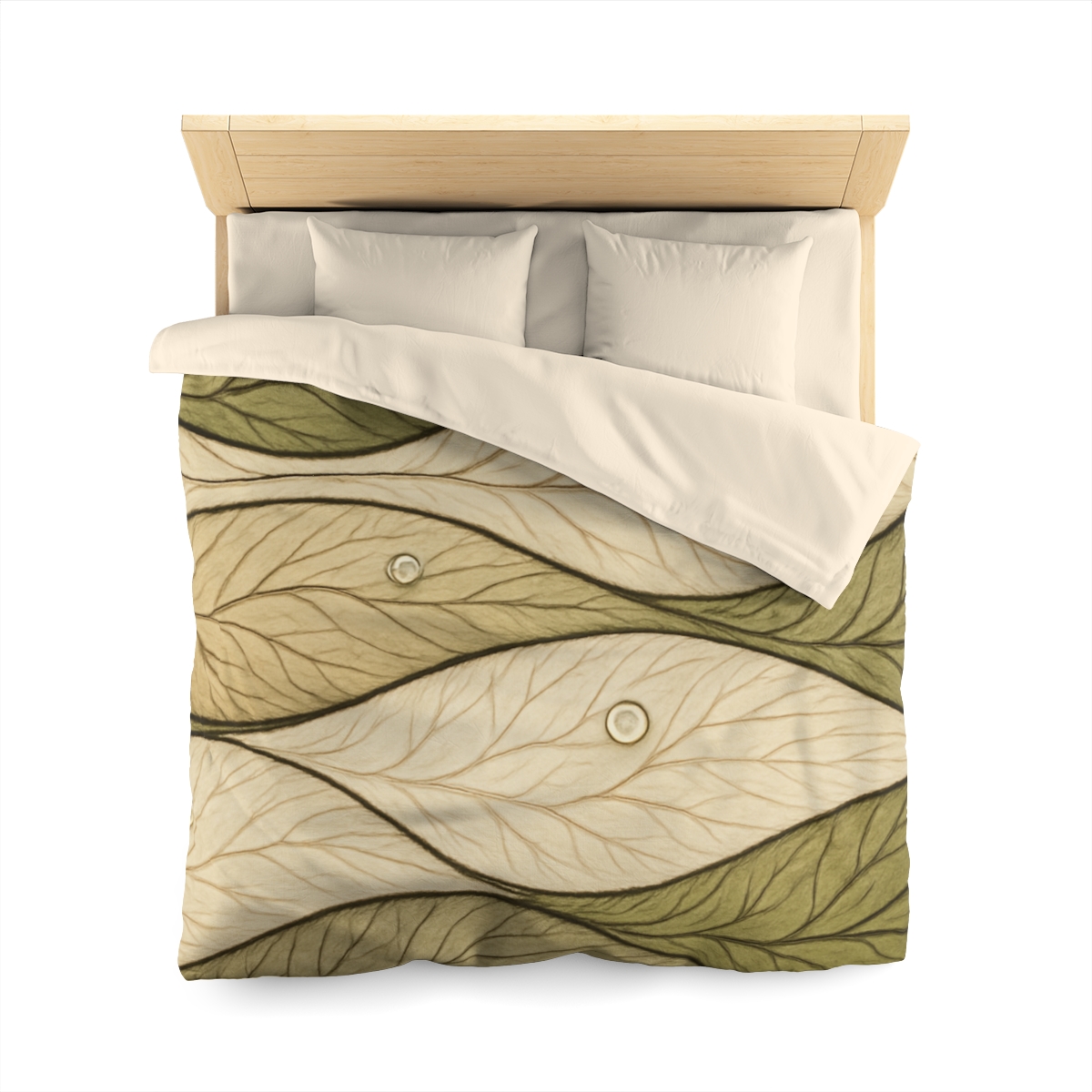 Leaf Vein Topography Waves trendy bedroom duvets