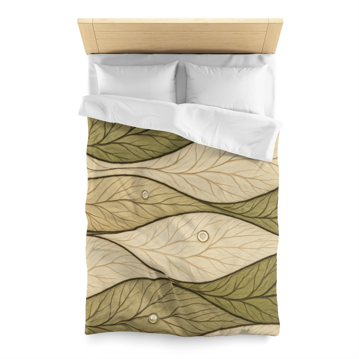 Leaf Vein Topography Waves trendy bedroom duvets