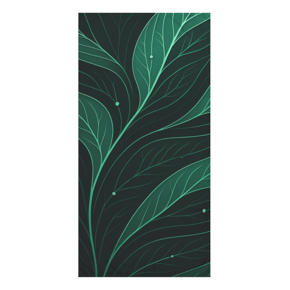 Leaf Vein Wave Circuit unique gift towels
