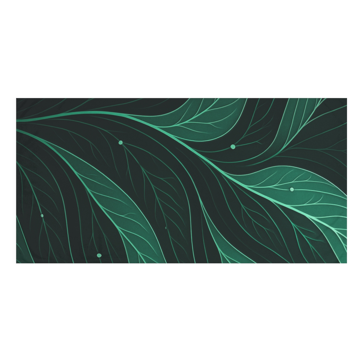 Leaf Vein Wave Circuit unique gift towels