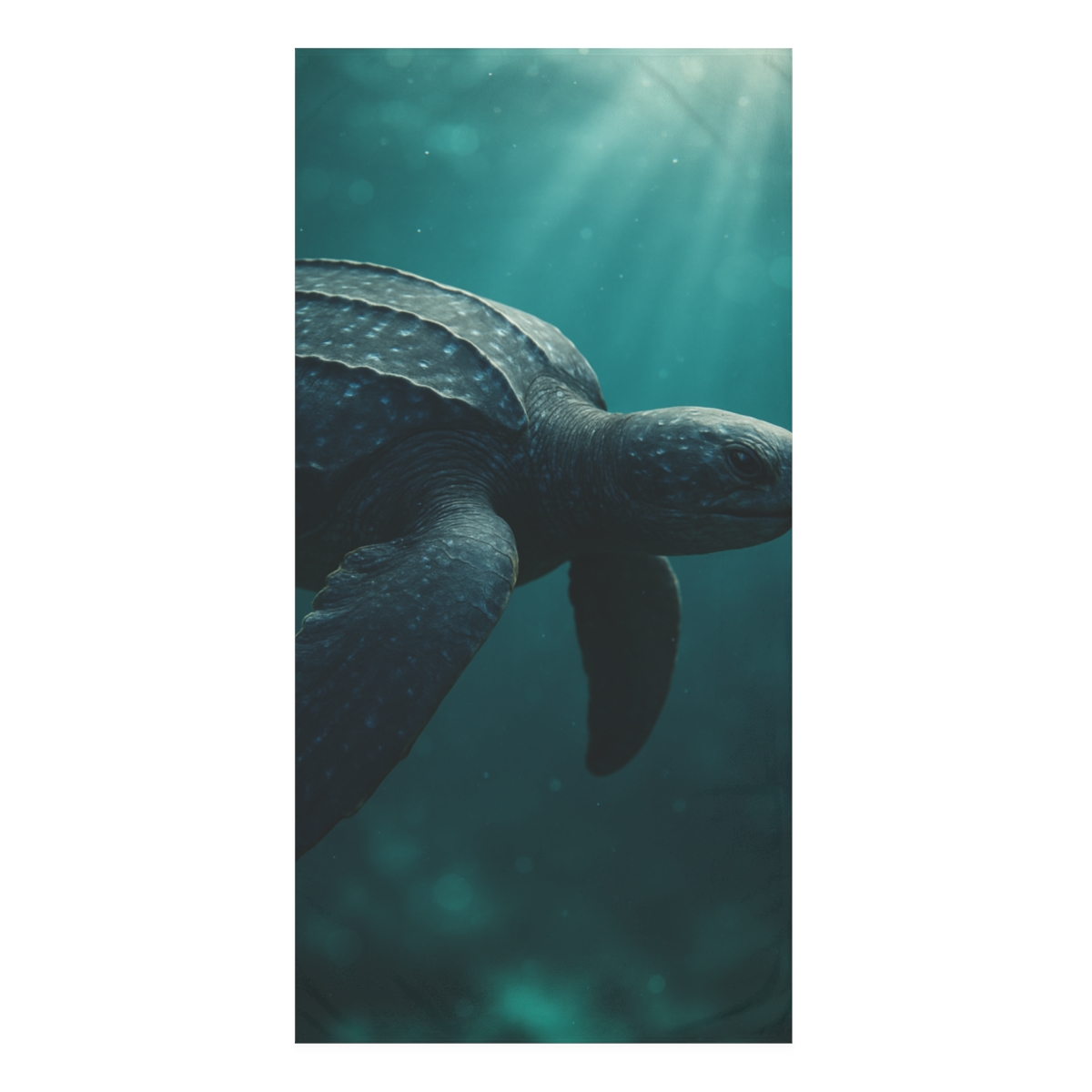 Leatherback Drift Sea Turtle stylish beach towels