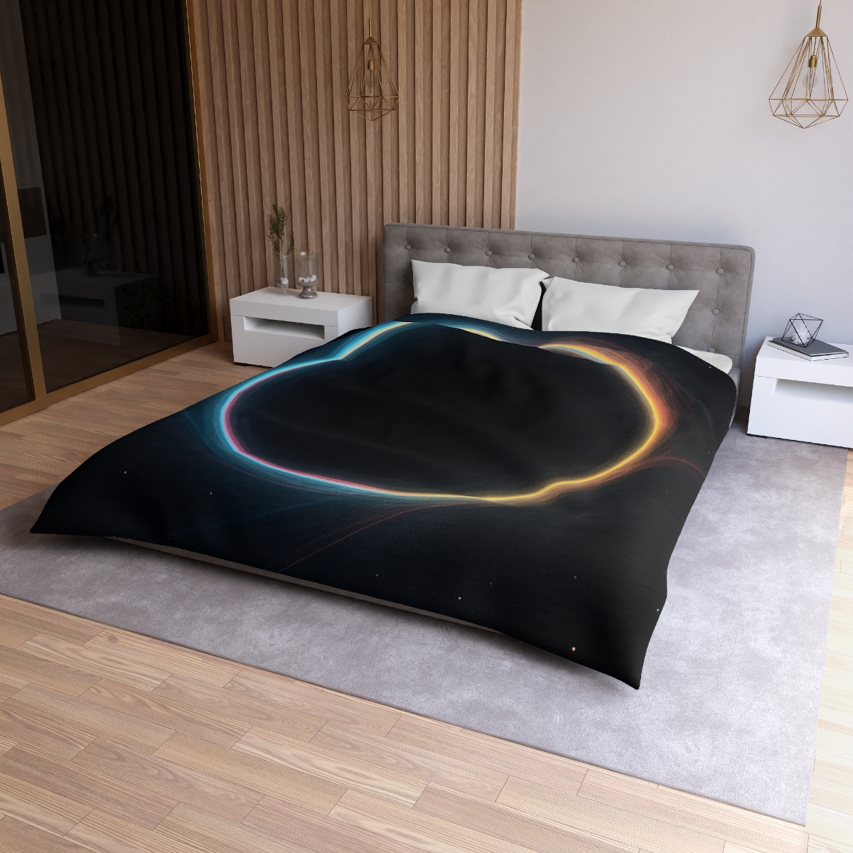 Lensing Halo Prism Drift designer printed duvets