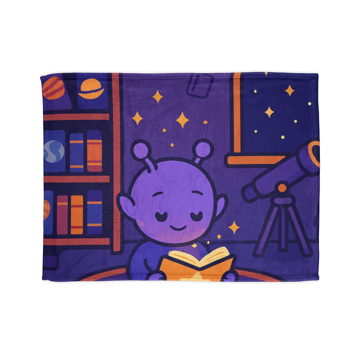 Library Of Floating Star Books stylish throw blankets