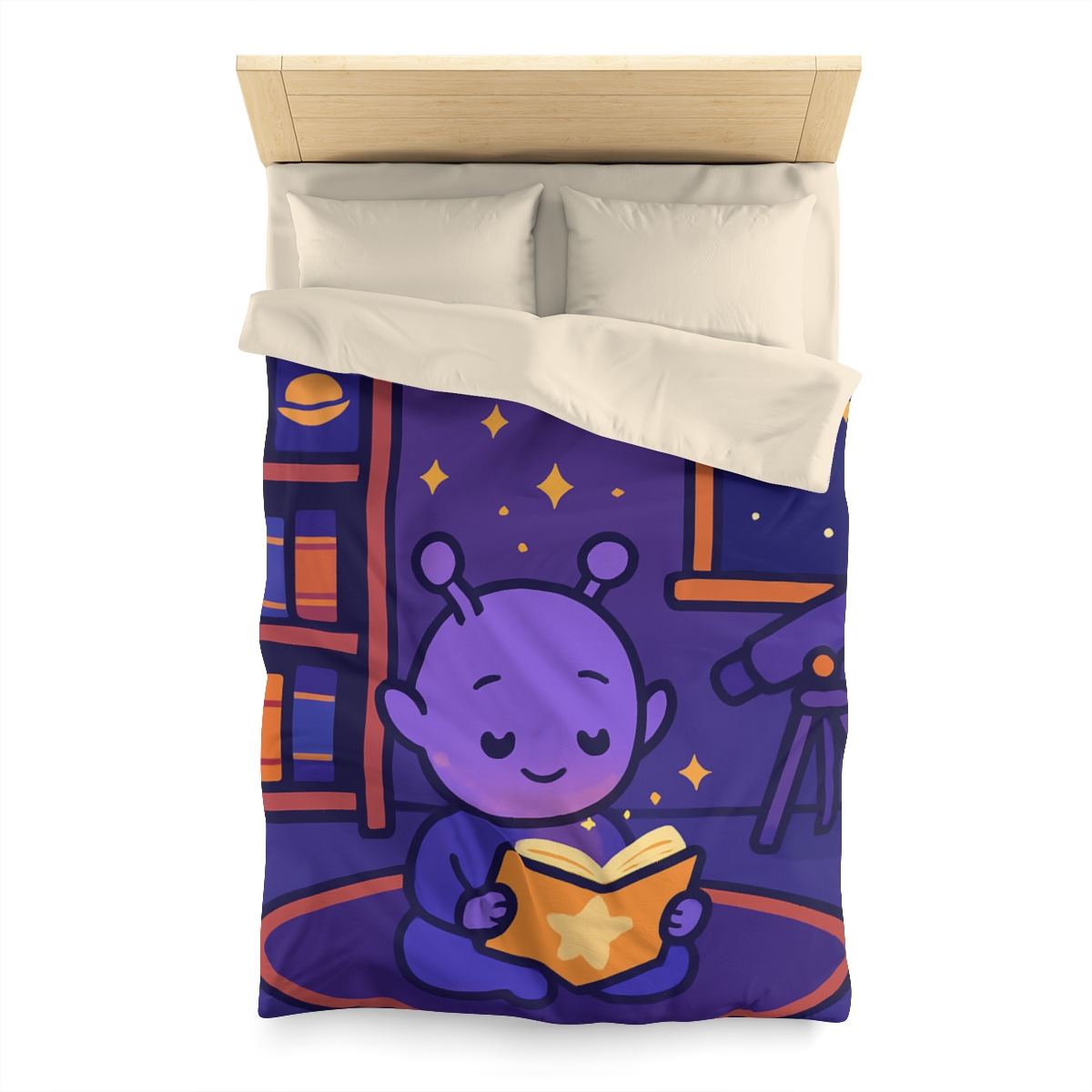 Library Of Floating Star Books personalized bedding duvets