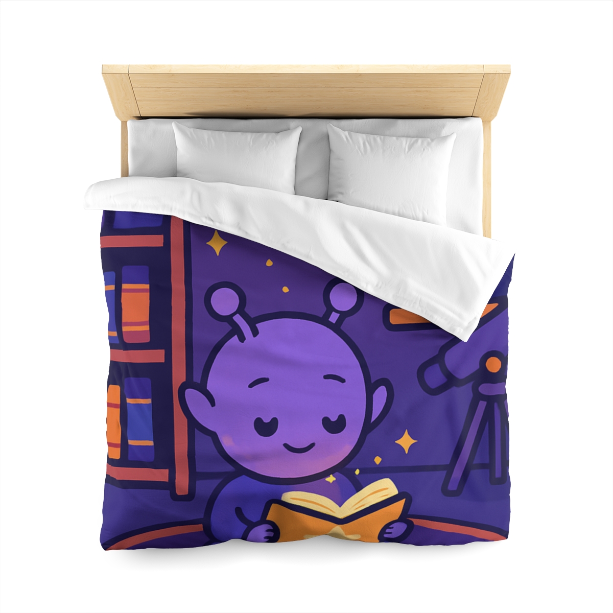 Library Of Floating Star Books personalized bedding duvets
